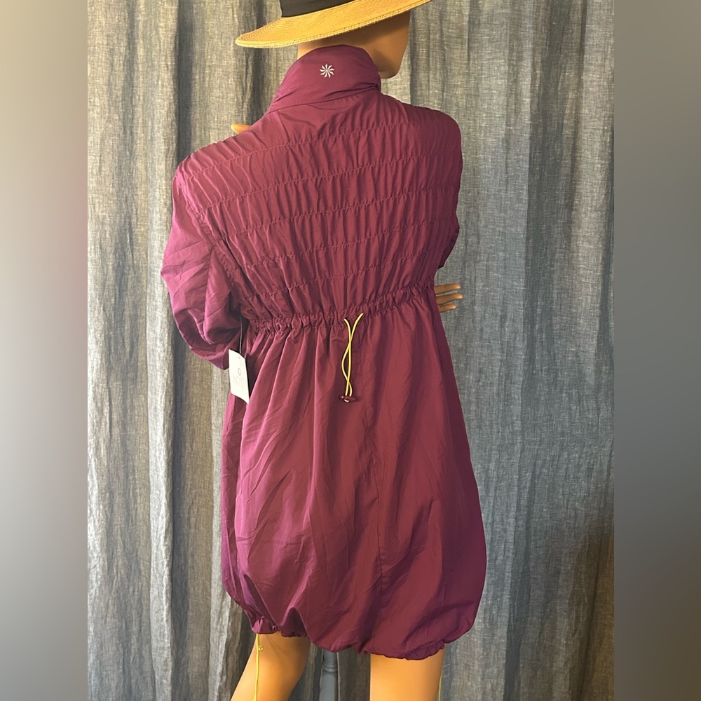 ATHLETA PURPLE RAIN JACKET DRAWSTRING QUILTED NWT - image 4